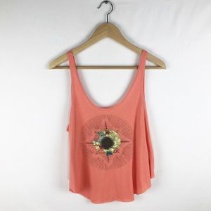 RVCA Artist Cropped Muscle Tank size M